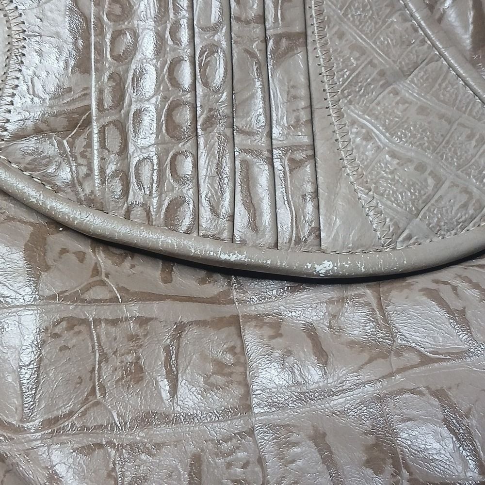 FIFTH AVENUE‎ HANDBAG TAN SHOULDER STRAP VINTAGE LEATHER - Picture 3 of 9
